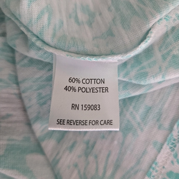 Kiwi Fresh Aqua Floral Mini Dress Sun Dress Size Small - Picture 4 of 5